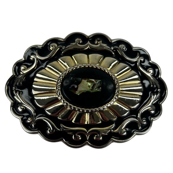 Vintage Belt Buckle Faux Stone Decorative Design with Faux Looking Stone - Picture 1 of 2